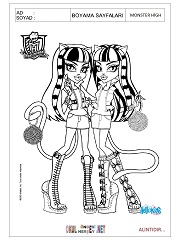 Monster High boyama sayfaları